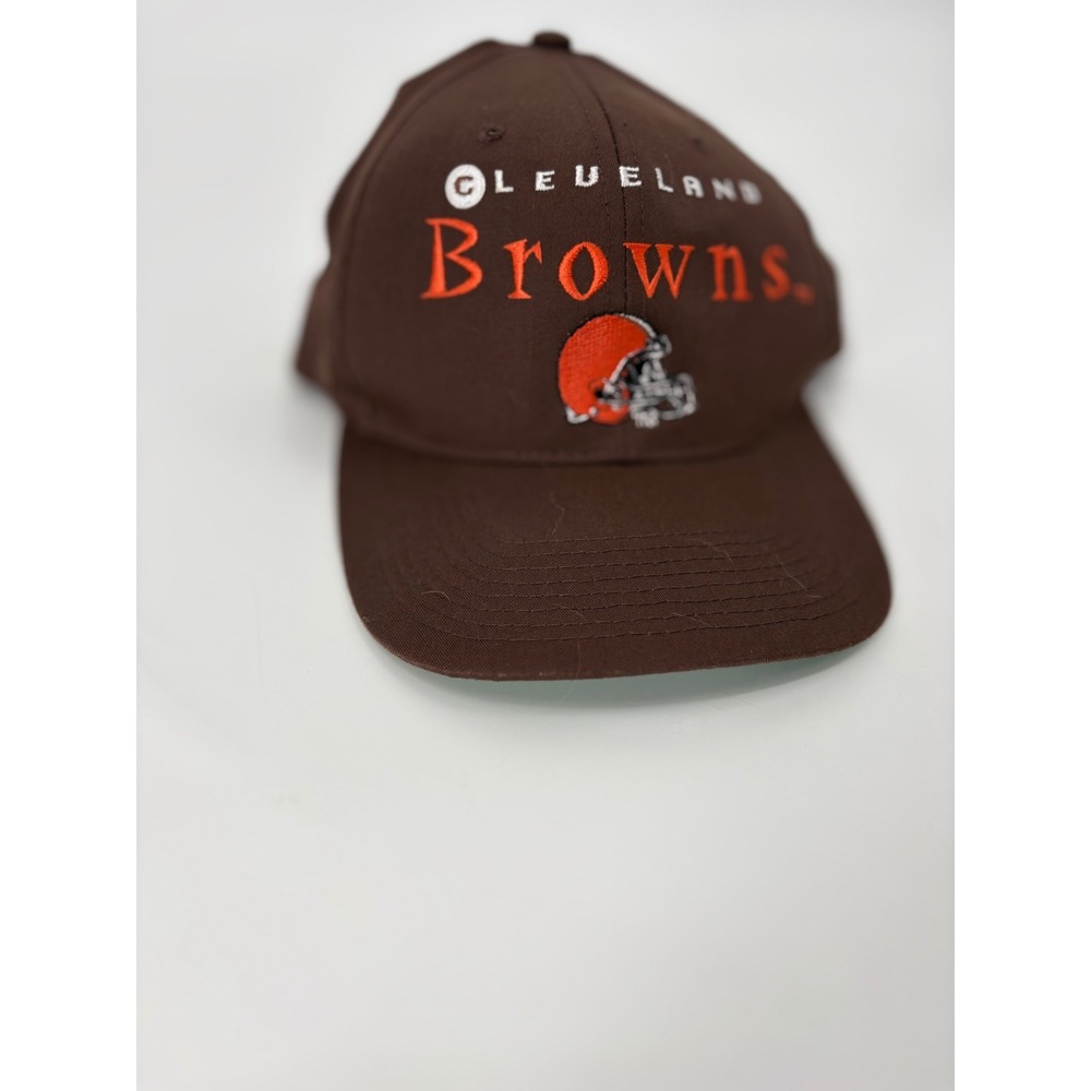 Vintage Cleveland Browns Snapback Hat Drew Pearson Brown NFL Cap Green Underbrim